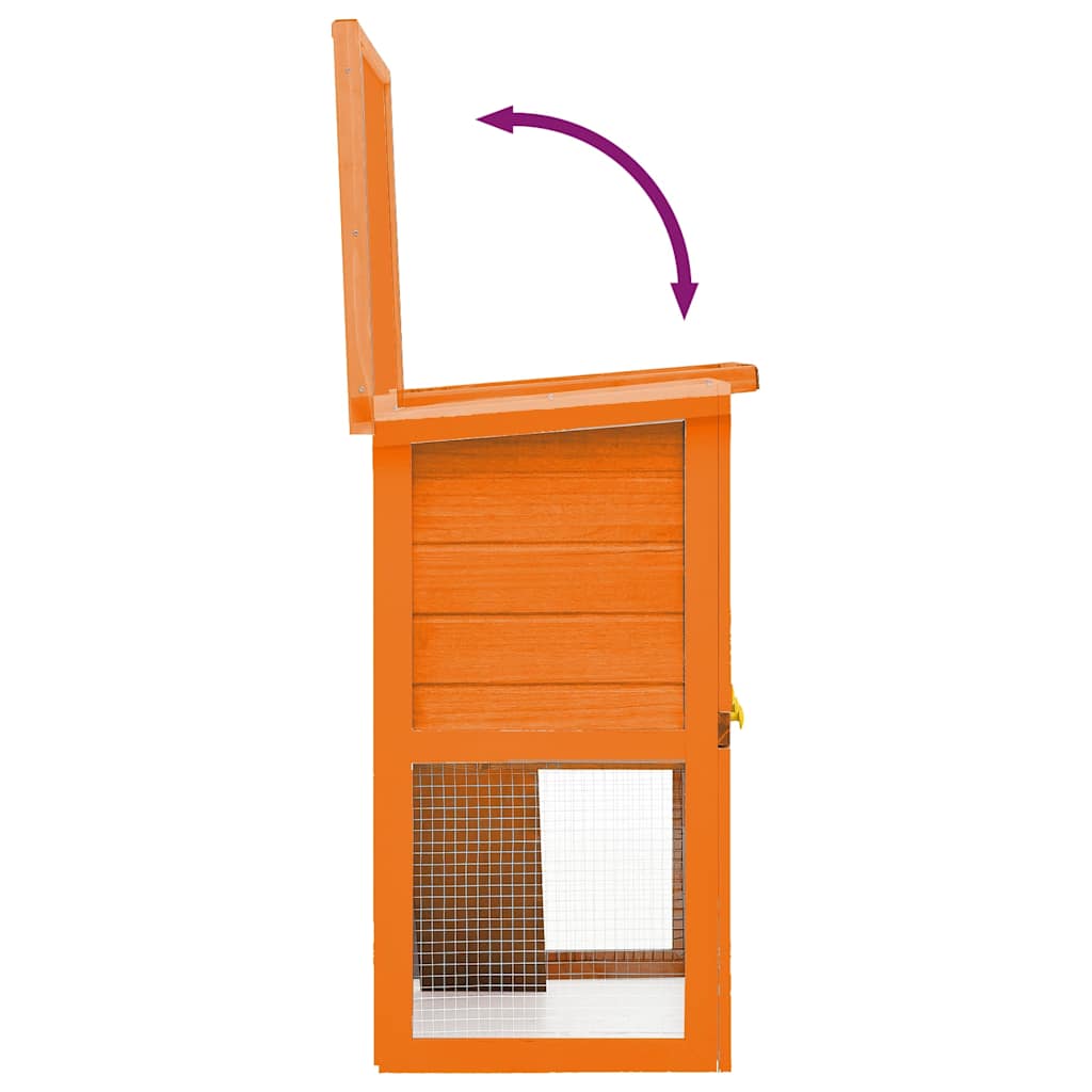Clapier D'extérieur Enclos Pour Petits Animaux 1 Porte Bois VidaXL 15 width=274