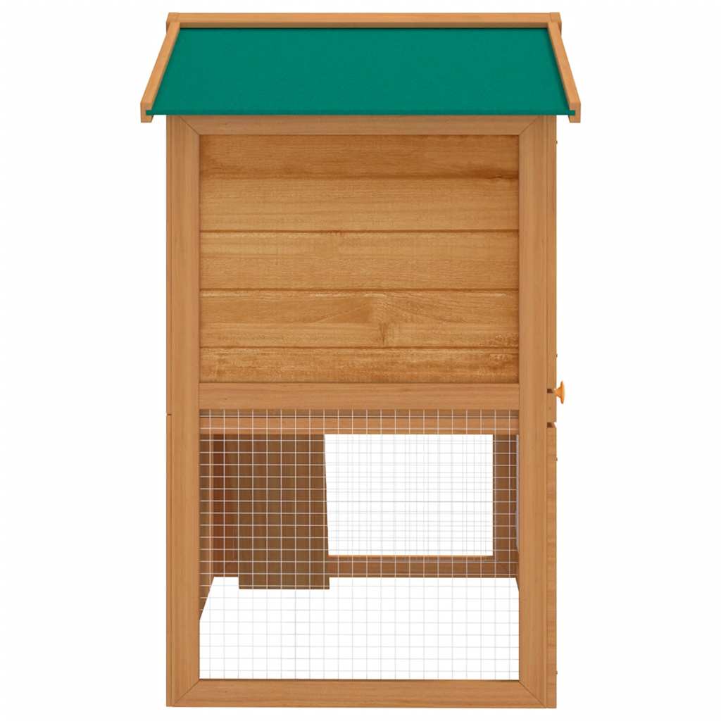 Outdoor Rabbit Hutch Small Animal House Pet Cage 3 Doors Wood