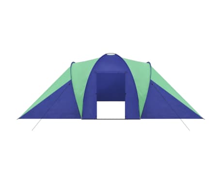 vidaXL Tent 6-persoons blauw/groen