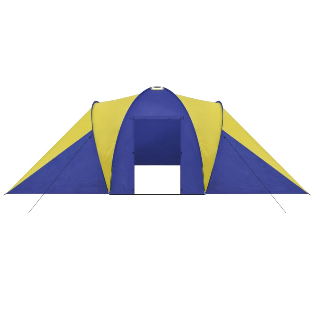 

vidaXL Tent 6-persoons blauw/geel