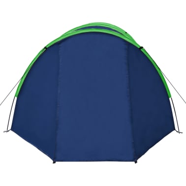 vidaXL Tenda da Campeggio per 4 Persone Blu MarinoVerde vidaXL Tenda da Campeggio per 4 Persone Blu MarinoVerde