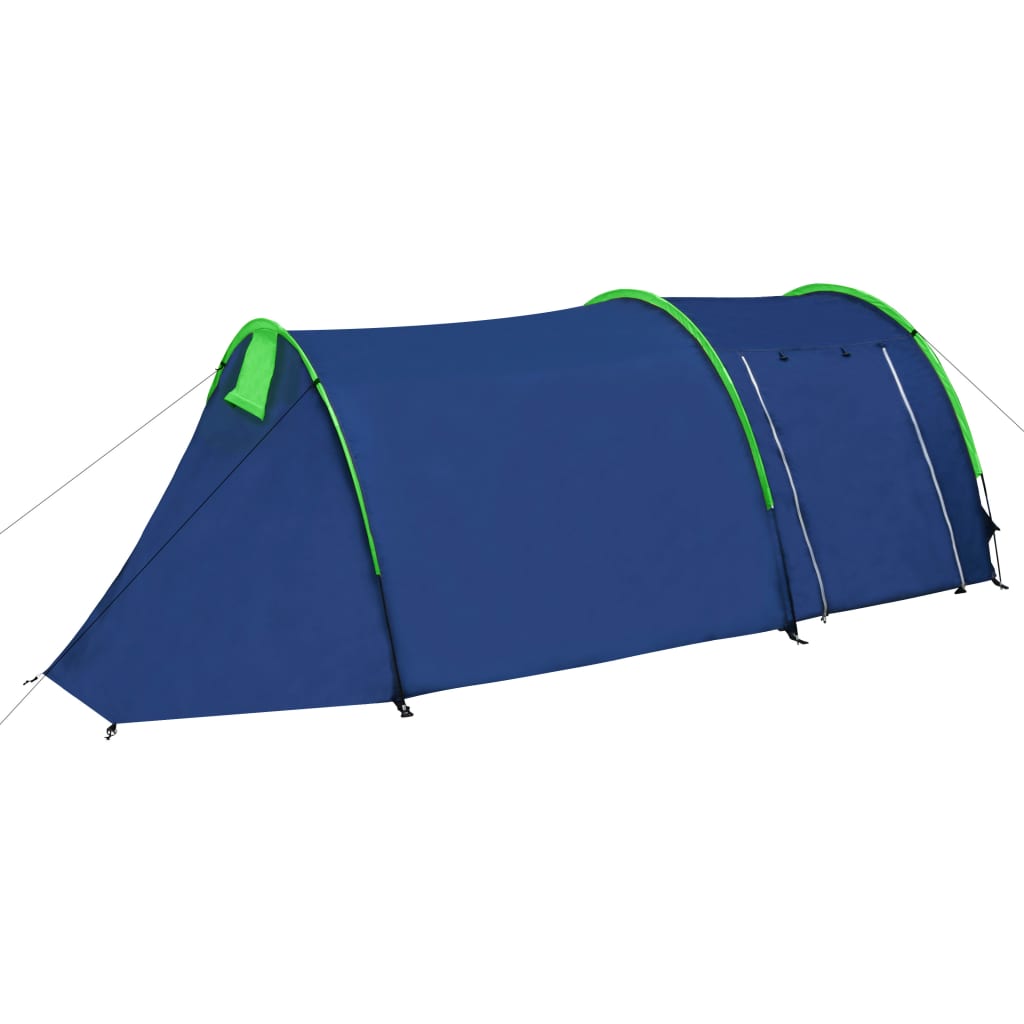 Cort camping 4 persoane, Bleumarin/Verde