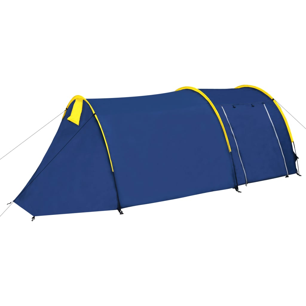 Cort camping 4 persoane, Bleumarin/Galben