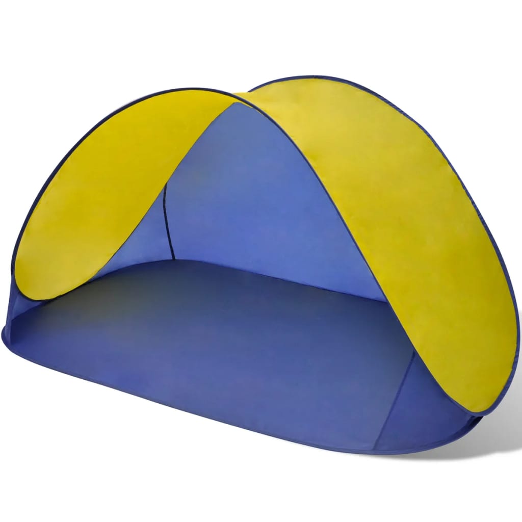 Vanjski sklopivi šator za plažu vodootporna žuta tenda 