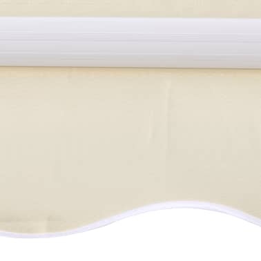 Telaio Non Incluso vidaXL Tendone Superiore Parasole Crema 4 x 3 m