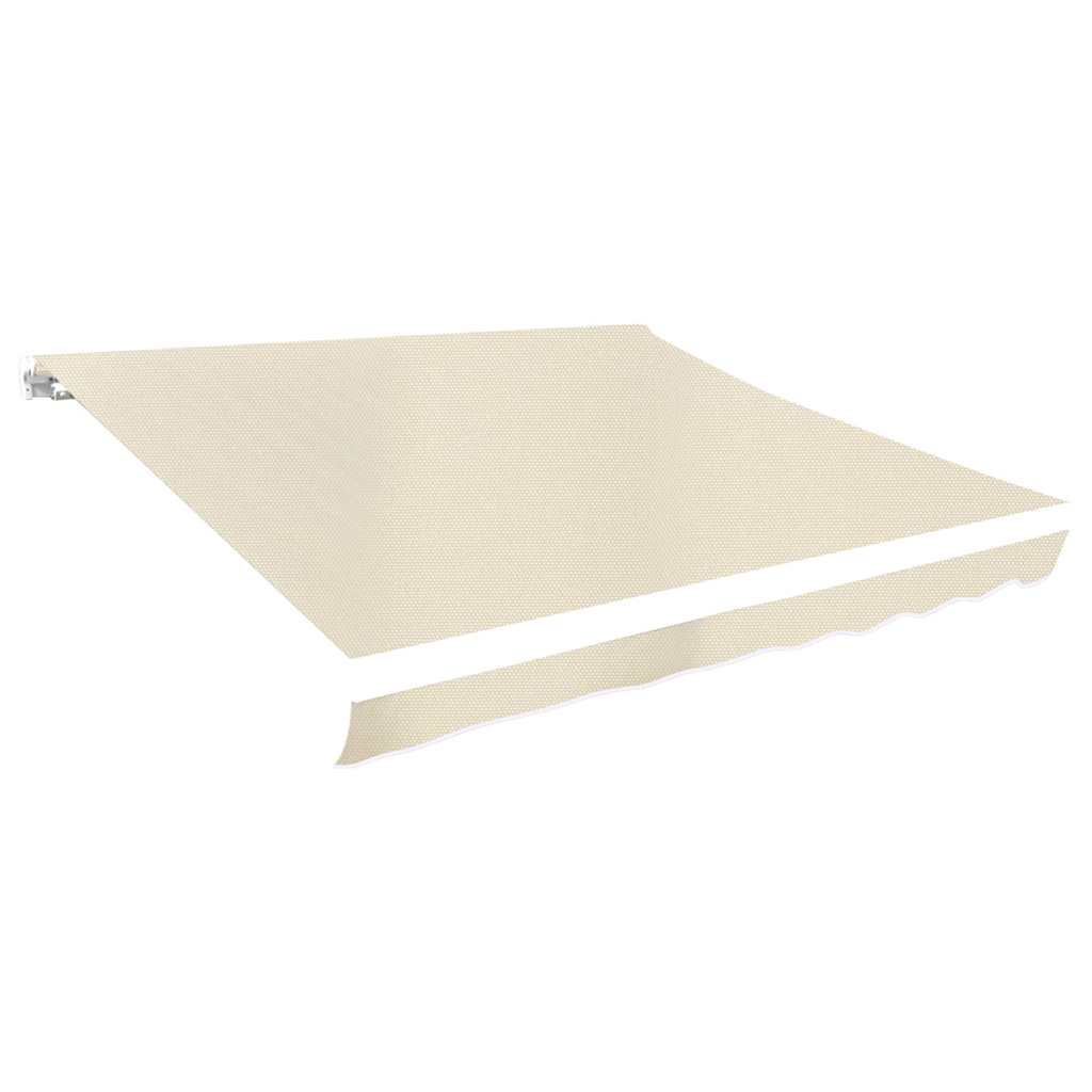 vidaXL Náhradní plachta na markýzu krémová 380 x 295 cm polyesterová