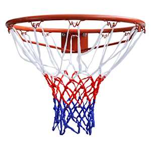 Sada basketbalové obroučky se síťkou oranžová 45 cm - obrázek 2
