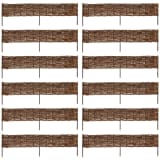 vidaXL Wilgenhek border 120 x 35 cm (12 stuks)
