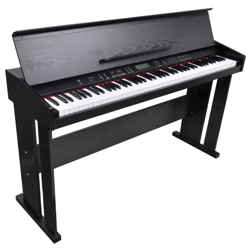 vidaXL Pianoforte Classico Digitale Elettronico con 88 Tasti e Leggio