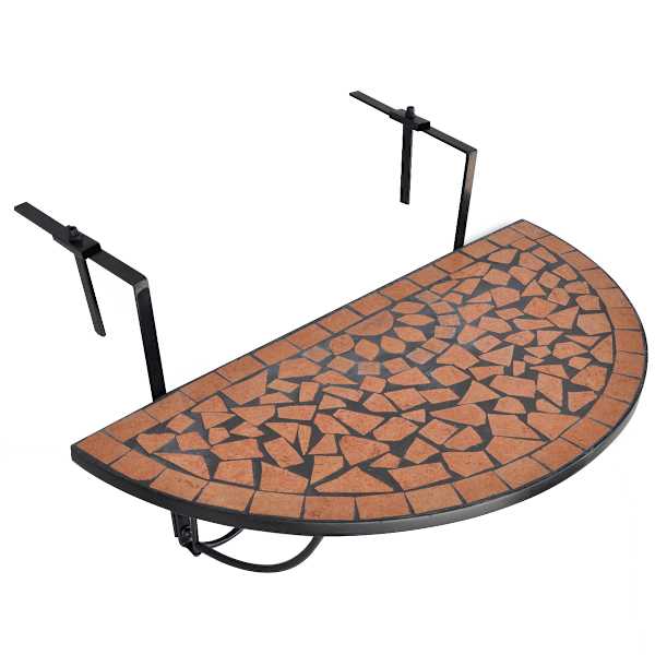 vidaXL rippuv r&otilde;dulaud, terrakota, mosaiik