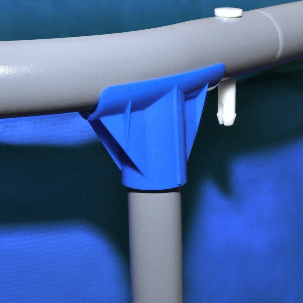 Svømmebasseng med stålramme, blå, 360 x 76 cm