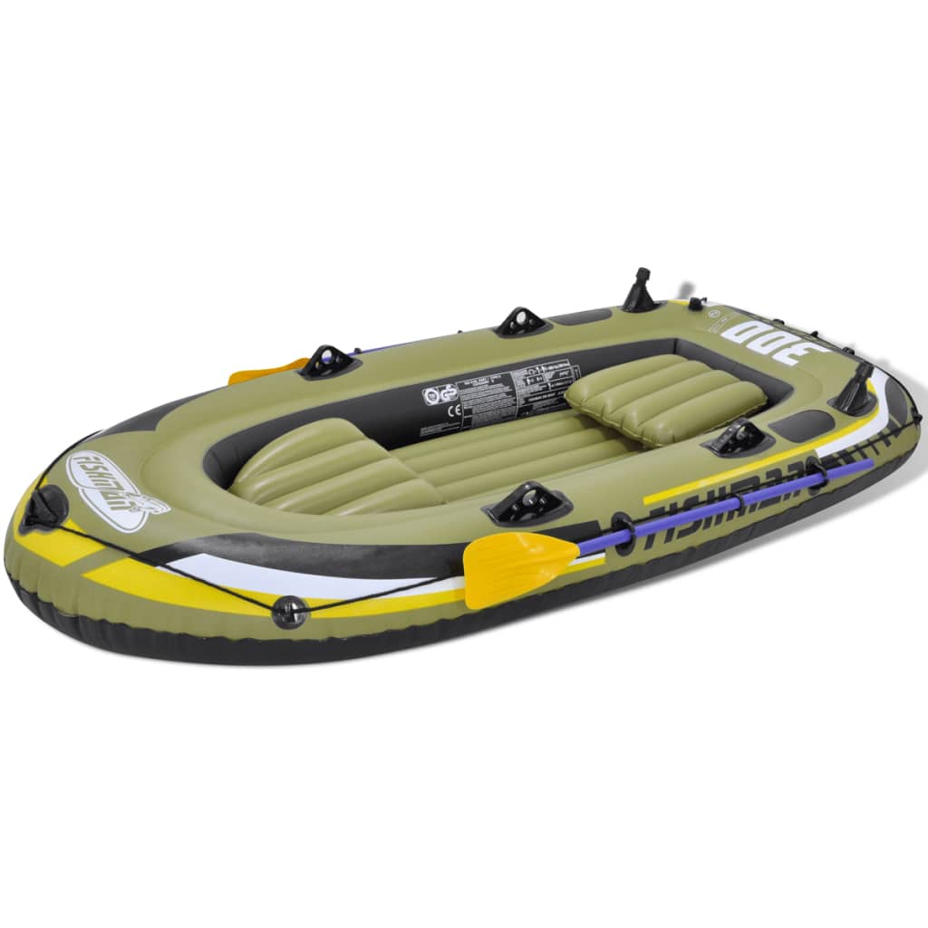 

vidaXL Opblaasbare boot met pomp en peddels 252 cm