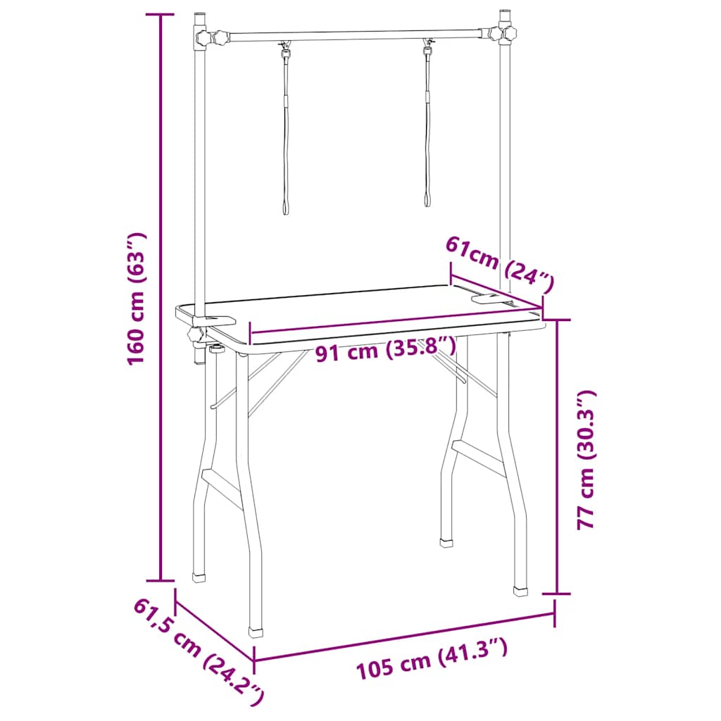 i reguleeritav pesemislaud koduloomadele kahe kinnitusrihmaga - Image 11