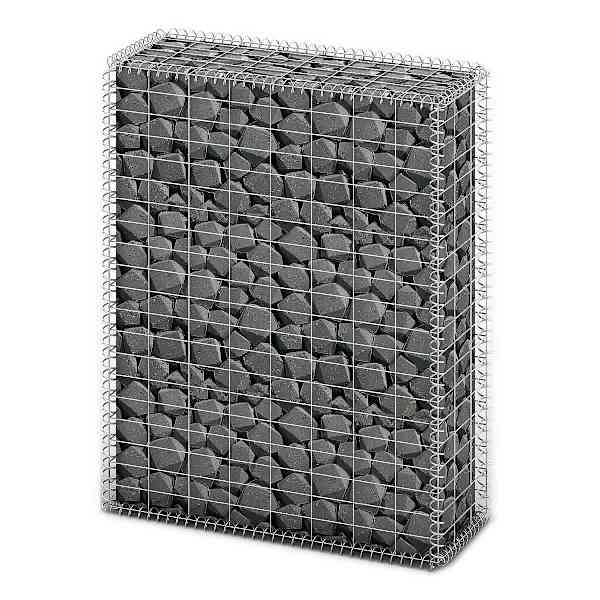vidaXL kaantega gabioon, tsingitud traat 100 x 80 x 30 cm