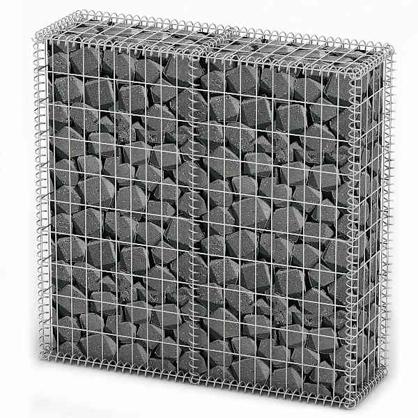 vidaXL kaantega gabioon, tsingitud traat 100 x 100 x 30 cm