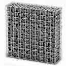 vidaXL Panier de gabion avec couvercle Fil galvanisé 100 x 100 x 30 cm