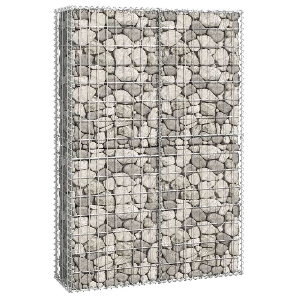 gabion kosár fedéllel horganyzott drótból 150 x 100 x 30 cm