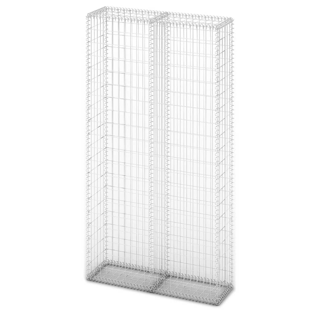 

vidaXL Schanskorf met deksels 200x85x30 cm gegalvaniseerd draad