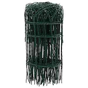 vidaXL aiapiire, pulberkaetud raud, 10 x 0,4 m