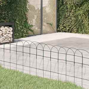 Vrtna mejna ograja železo s prašnim premazom 25x0,4 m