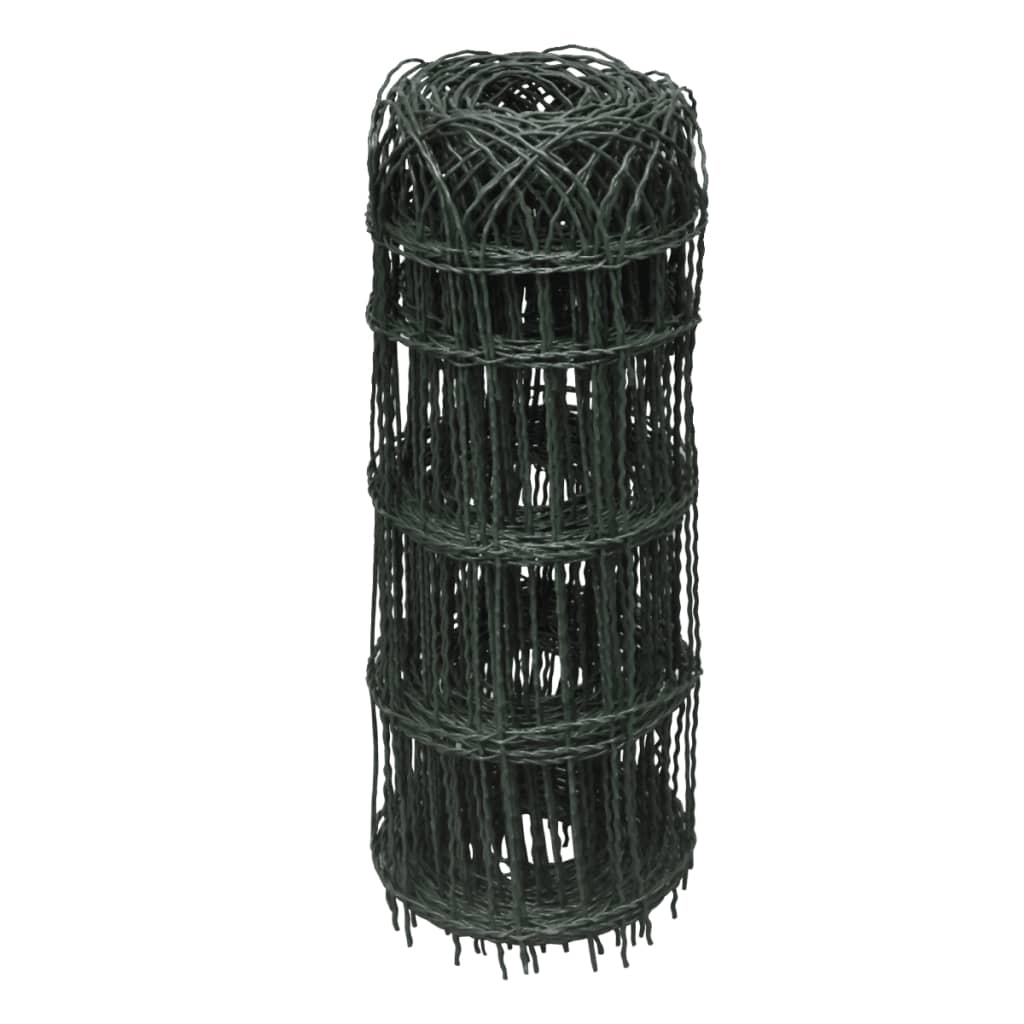 vidaXL Gard delimitare grădină fier vopsit electrostatic 25 x 0,65 m