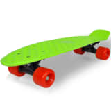 Retro skateboard so zelenou doskou a červenými kolieskami 6,1"