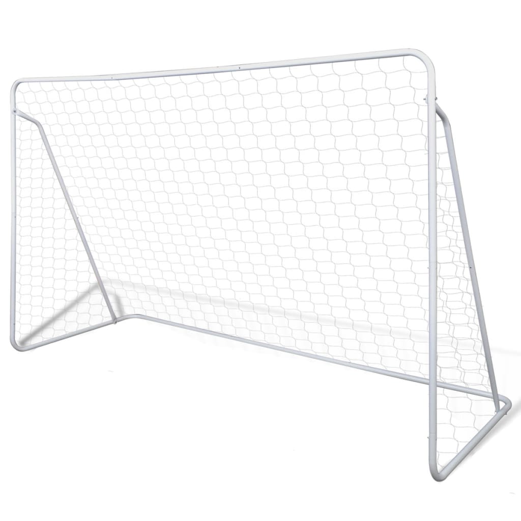 Poartă de fotbal din oțel calitate superioară set 240 x 90 x 150 cm