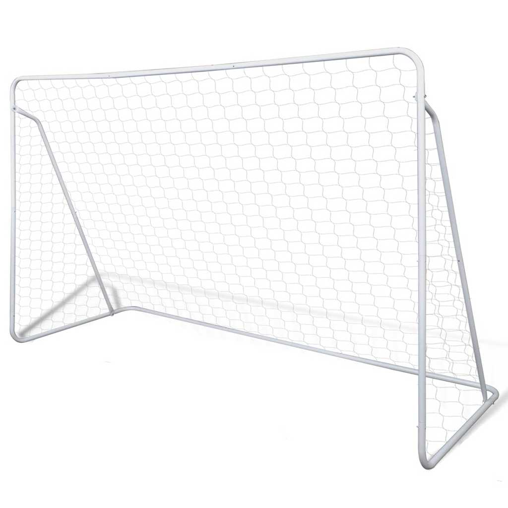 vidaXL Set poartă de fotbal, 240x90x150 cm, plasă și oțel calitativ