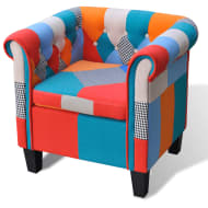 vidaXL Fauteuil met patchwork stof