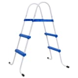 Stålramme Svømmebasseng Stige Sklisikre trapper 86,5 cm