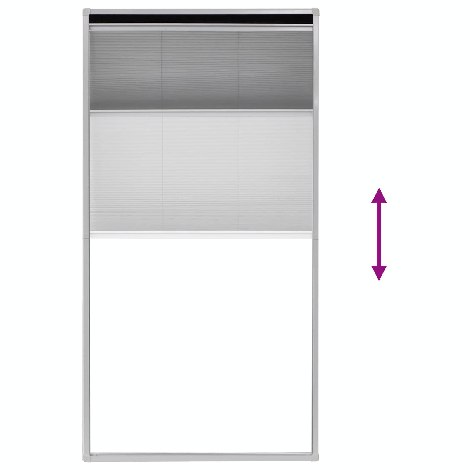 vidaXL Plisse Insektenschutz-Fenster 80×160 cm – Bild 7