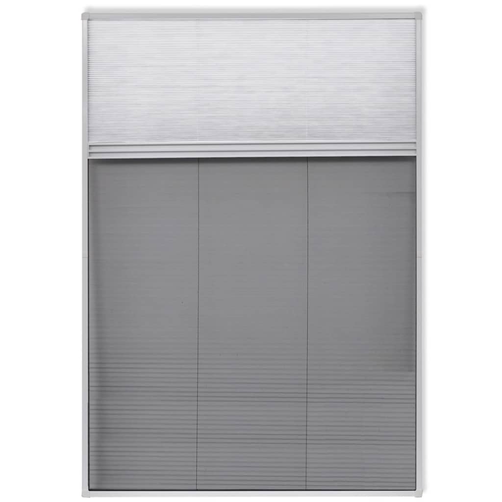 Pliszé ablak szúnyogháló árnyékolóval alumínium 160 x 80 cm 