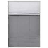 vidaXL Insect Plisse Screen Window Aluminum 63"x31.5" with Shade
