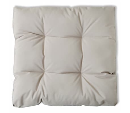 vidaXL Cuscino per Sedile Imbottito 60 x 60 x 10 cm Bianco Sabbia