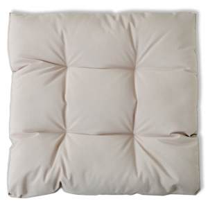 vidaXL Sitzkissen Gepolstert 60x60x10 cm Sandfarben
