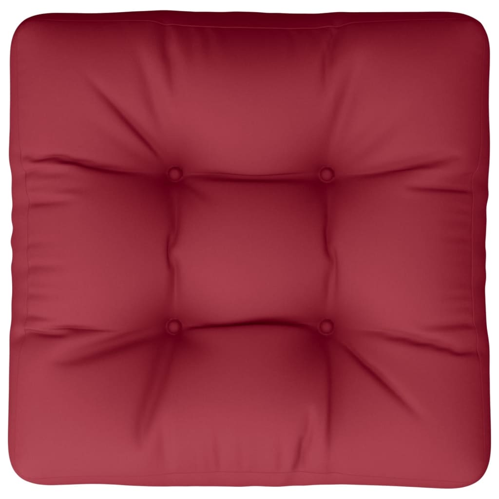  Podložka na paletový nábytok 50x50x12 cm, vínovo červená, látka