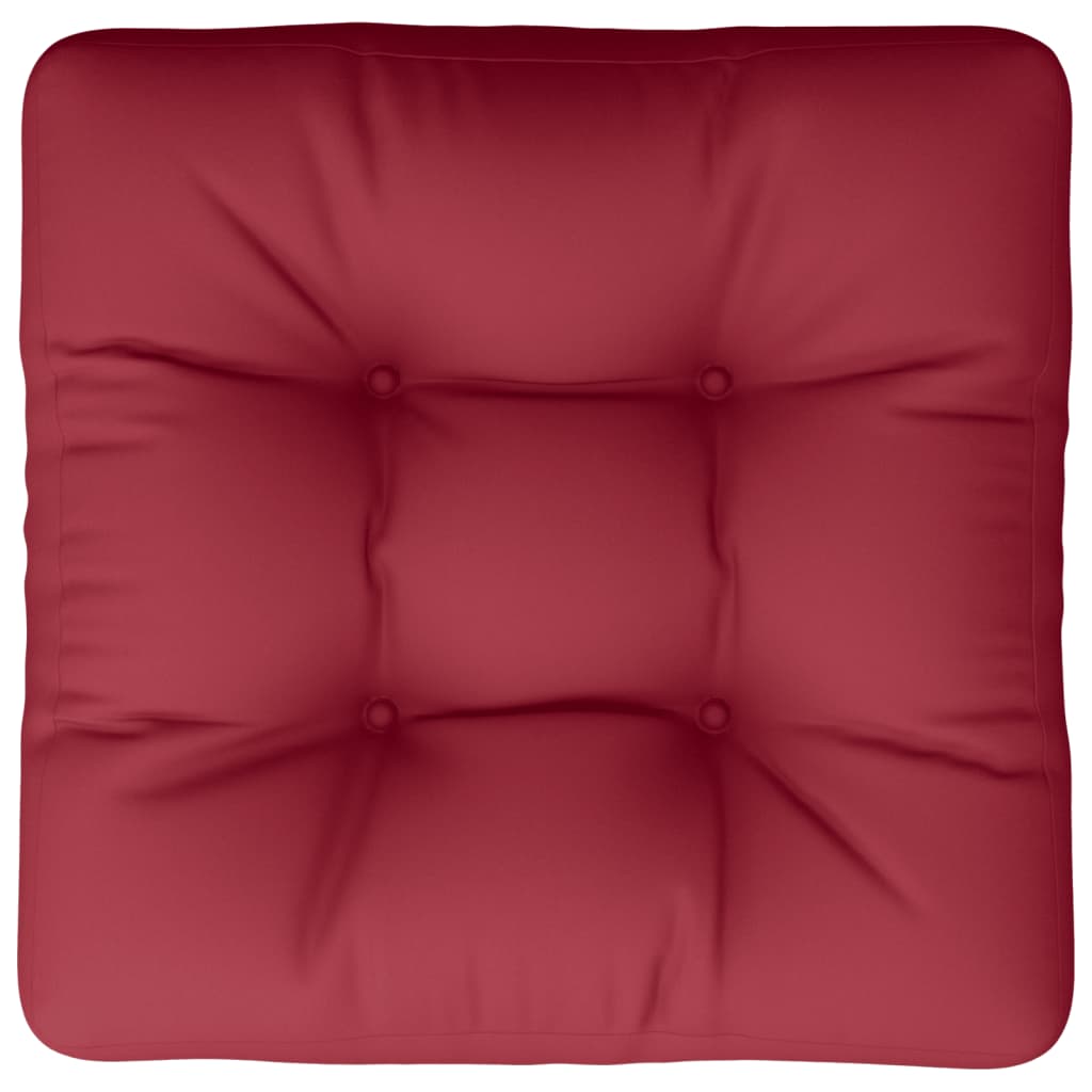  Podložka na paletový nábytok 60x60x12 cm, vínovo červená, látka