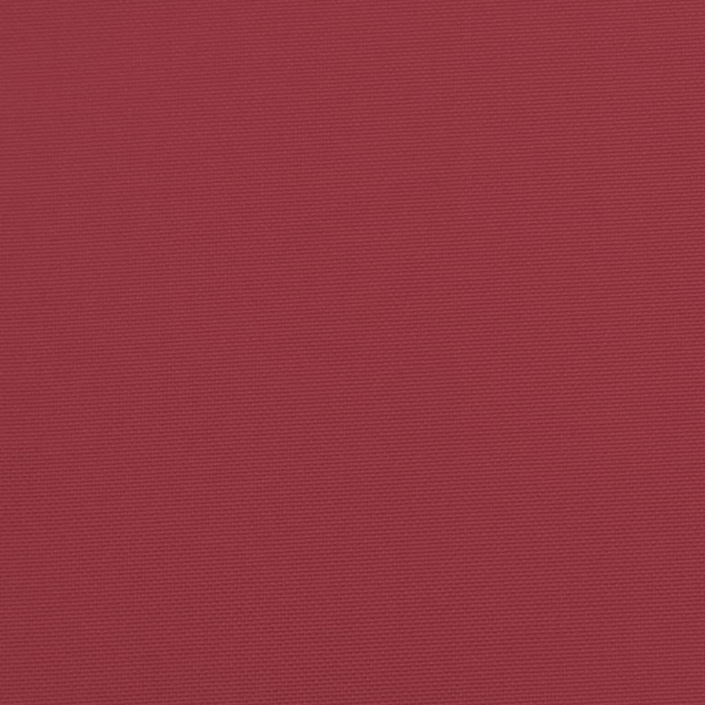  Podložka na paletový nábytok 60x60x12 cm, vínovo červená, látka