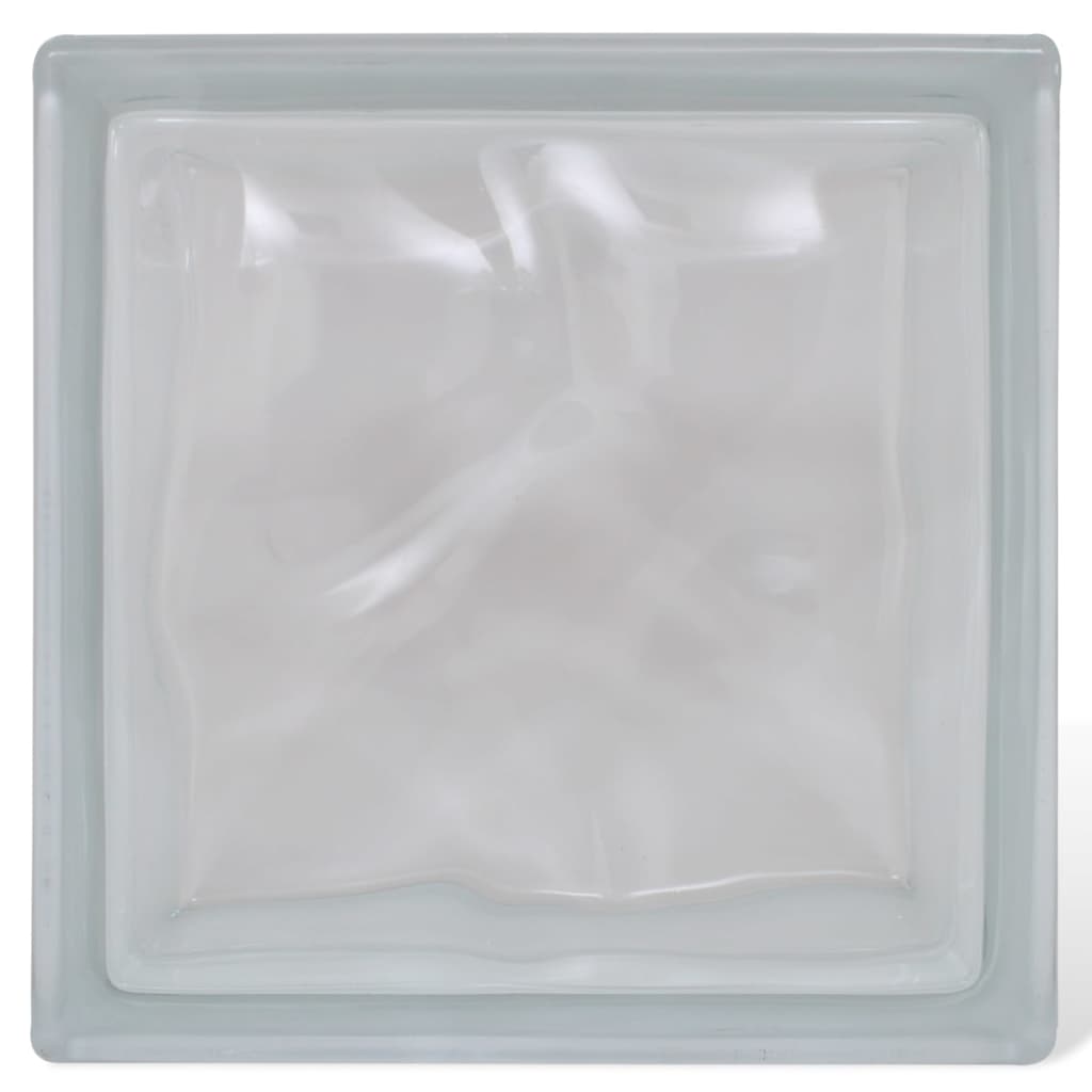 Blocco di vetro pattern di nuvole 12 pezzi mattone di vetro