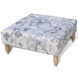 Pouf/Repose-pieds Ottoman carré 80 x 80 x 38,5 cm