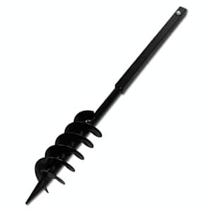 Zemní vrták s rukojetí, 100 mm, s dvojitou spirálou - obrázek 4