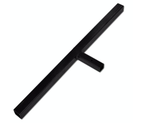 vidaXL Trapano terra con maniglia 120 mm doppia spirale Acciaio Nero