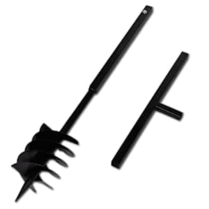Zemní vrták s rukojetí, 180 mm, s trojitou spirálou - obrázek 3