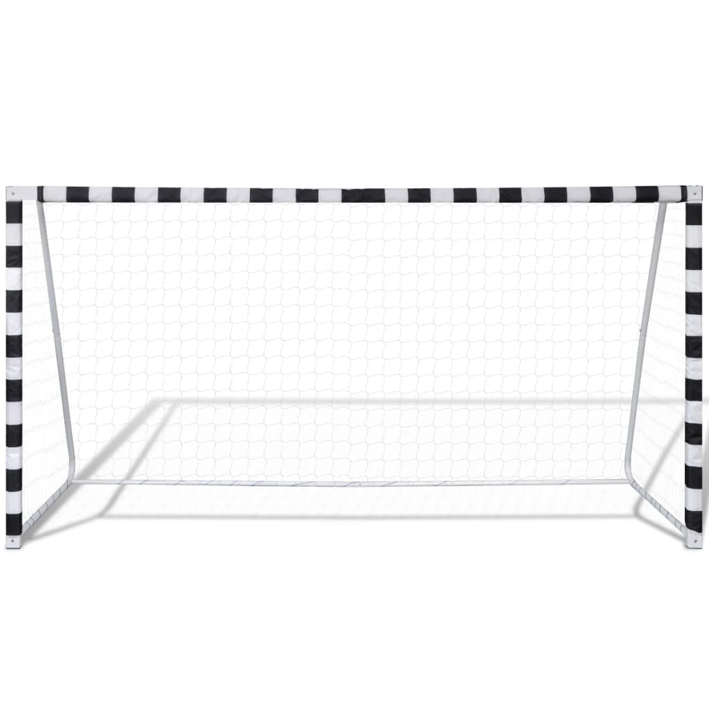 

vidaXL Voetbaldoel met net 300x90x160 cm staal