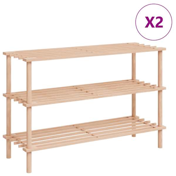 vidaXL 3-korruseline kingariiul, 2 tk, nulupuit