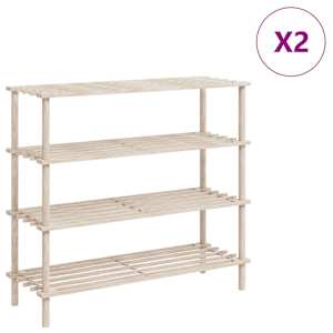 vidaXL 4-korruseline kingariiul, 2 tk, nulupuit