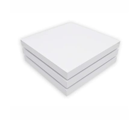 vidaXL Coffee Table 3 Tiers High Gloss White