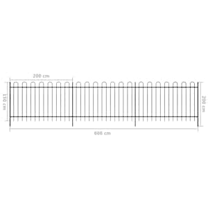 Plot 600 x 150 cm Ocel s práškovým nástřikem - obrázek 6