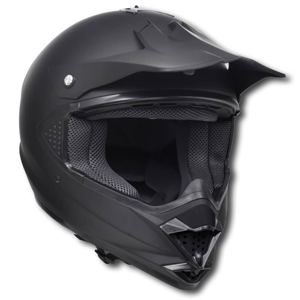 

vidaXL Motorcross helm XL met stofbril - zonder vizier en één lens (zwart)