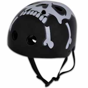 Casco De Bicicleta Bmx Calavera (Skull) Negro Talla M 55 - 58 Cm